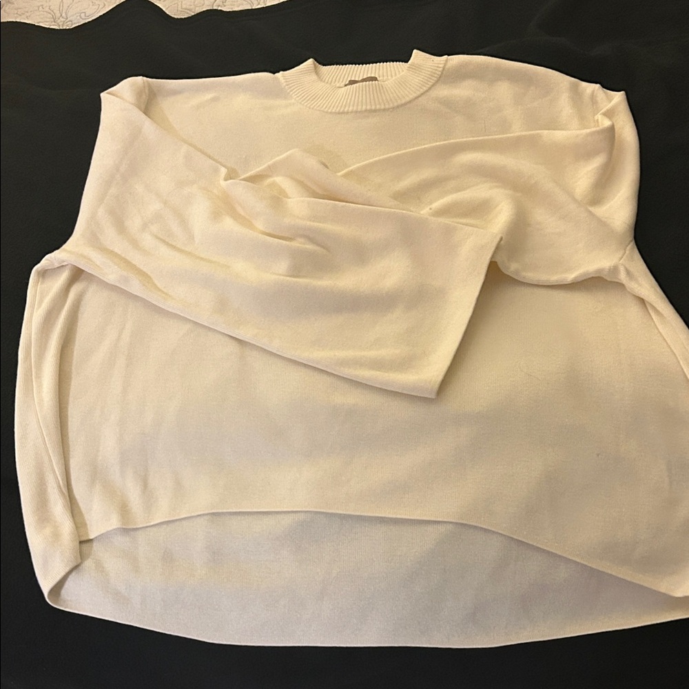 Elegant Cream Knit Sweater